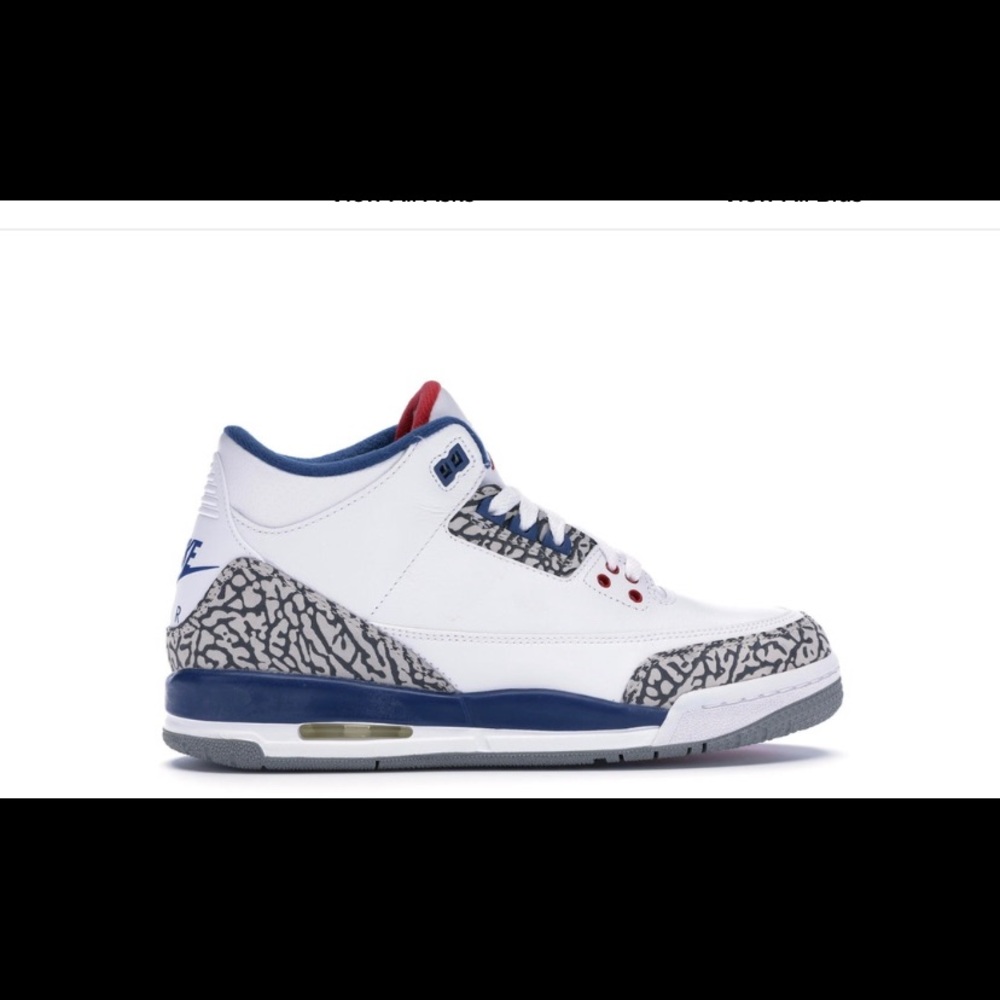Jordan 3 retro true blue size 12